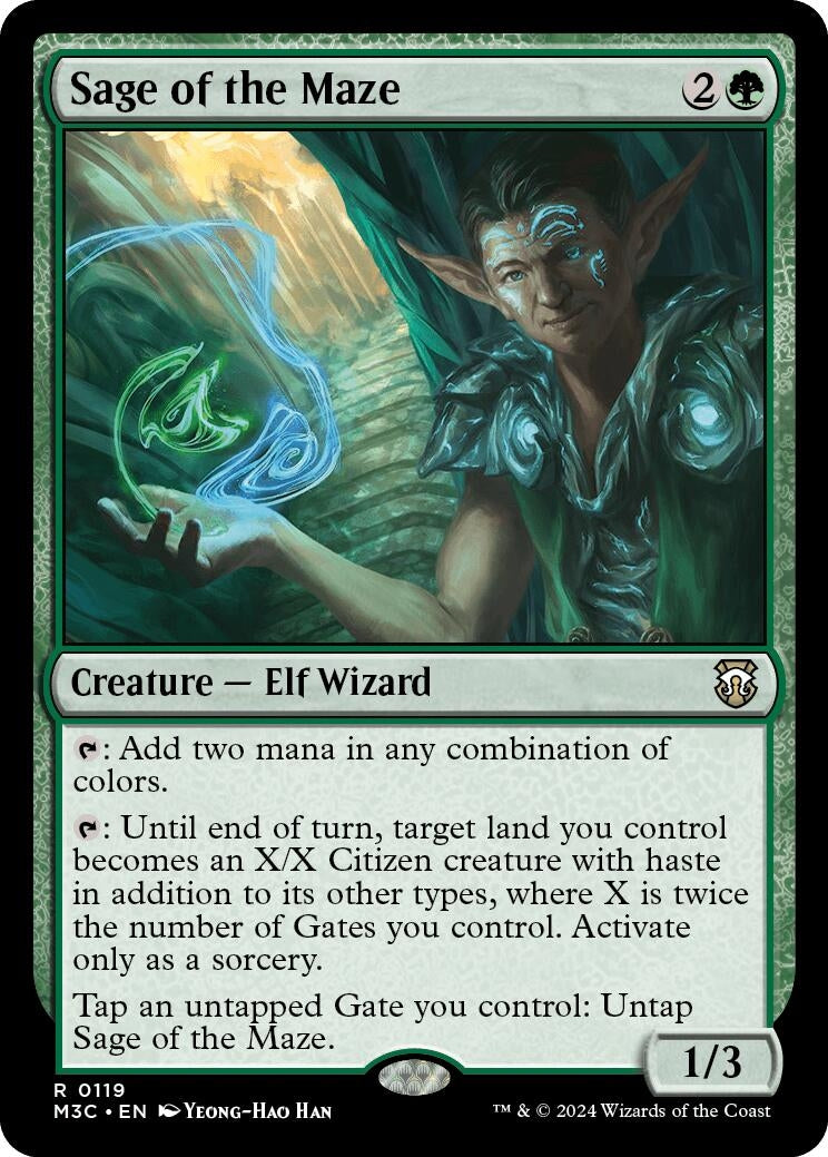 Image for Sage of the Maze (119) (Commander: Modern Horizons 3) - Magic: The Gathering