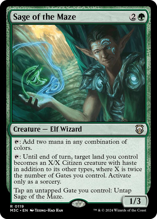 Image for Sage of the Maze (119) (Commander: Modern Horizons 3) - Magic: The Gathering
