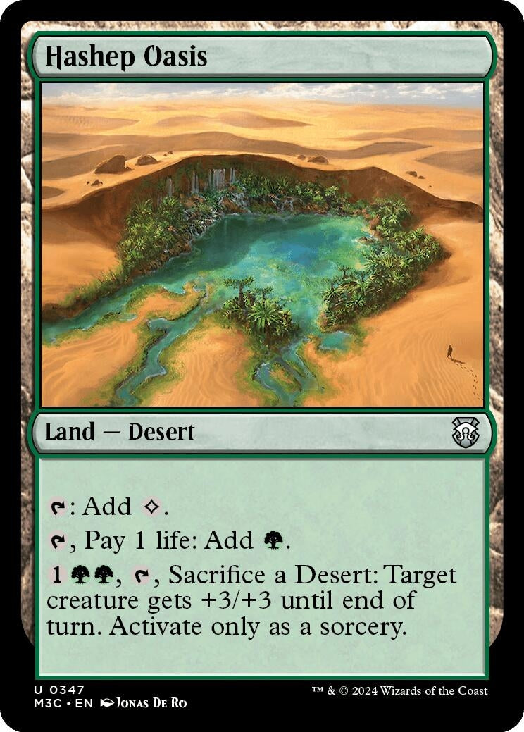Image for Hashep Oasis (347) (Commander: Modern Horizons 3) - Magic: The Gathering