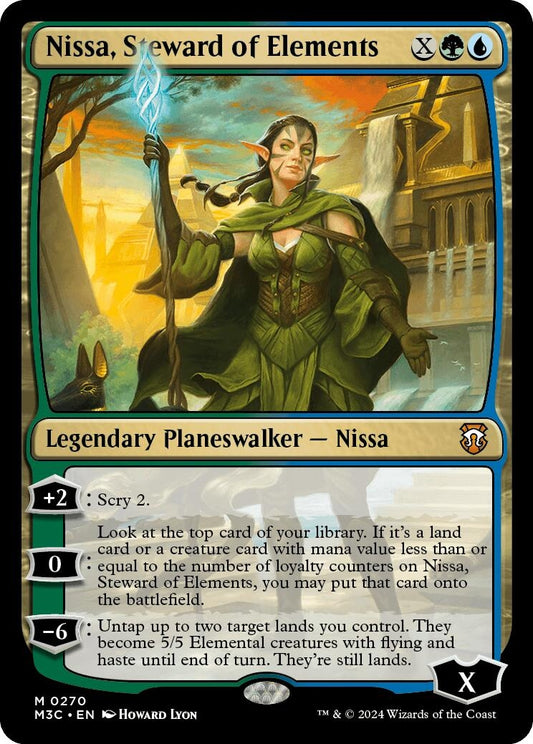 Image for Nissa, Steward of Elements (270) (Commander: Modern Horizons 3) - Magic: The Gathering