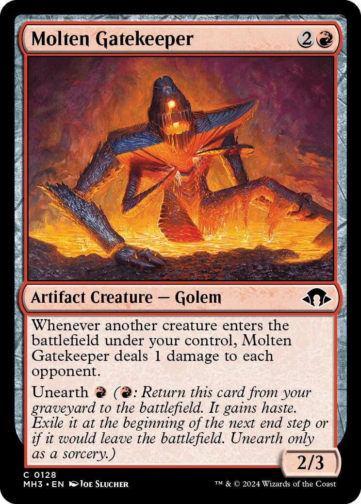 Image for Molten Gatekeeper (128) (Modern Horizons 3) - Magic: The Gathering