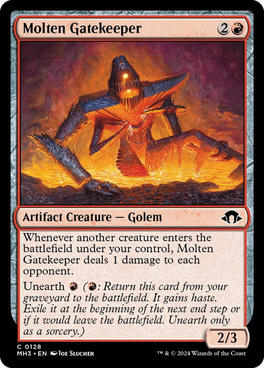 Image for Molten Gatekeeper (128) (Modern Horizons 3) - Magic: The Gathering