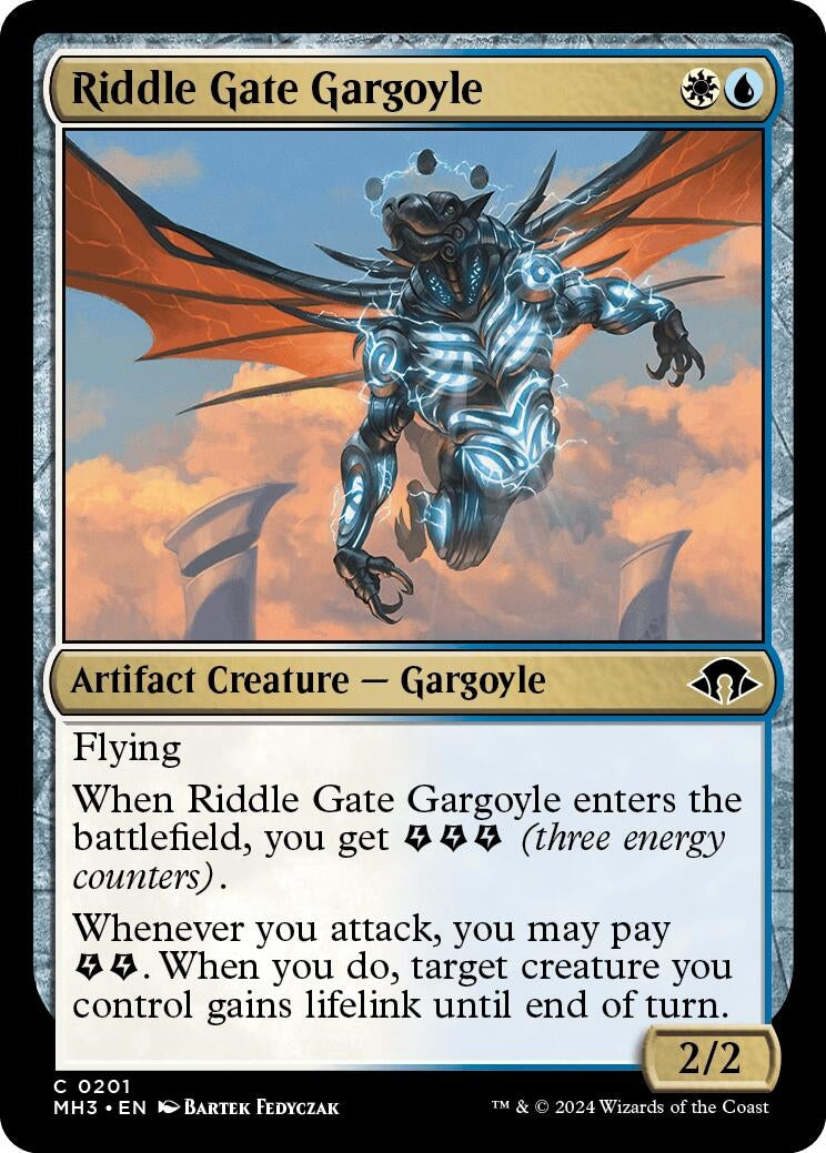 Image for Riddle Gate Gargoyle (201) (Modern Horizons 3) - Magic: The Gathering