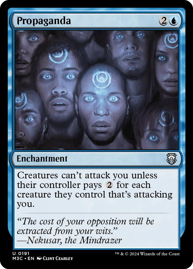 Image for Propaganda (Ripple Foil) (191) (Commander: Modern Horizons 3) - Magic: The Gathering