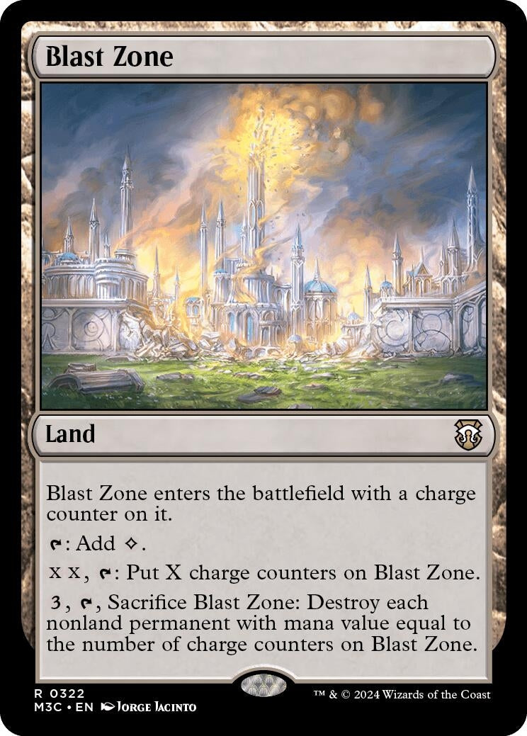 Image for Blast Zone (Ripple Foil) (322) (Commander: Modern Horizons 3) - Magic: The Gathering