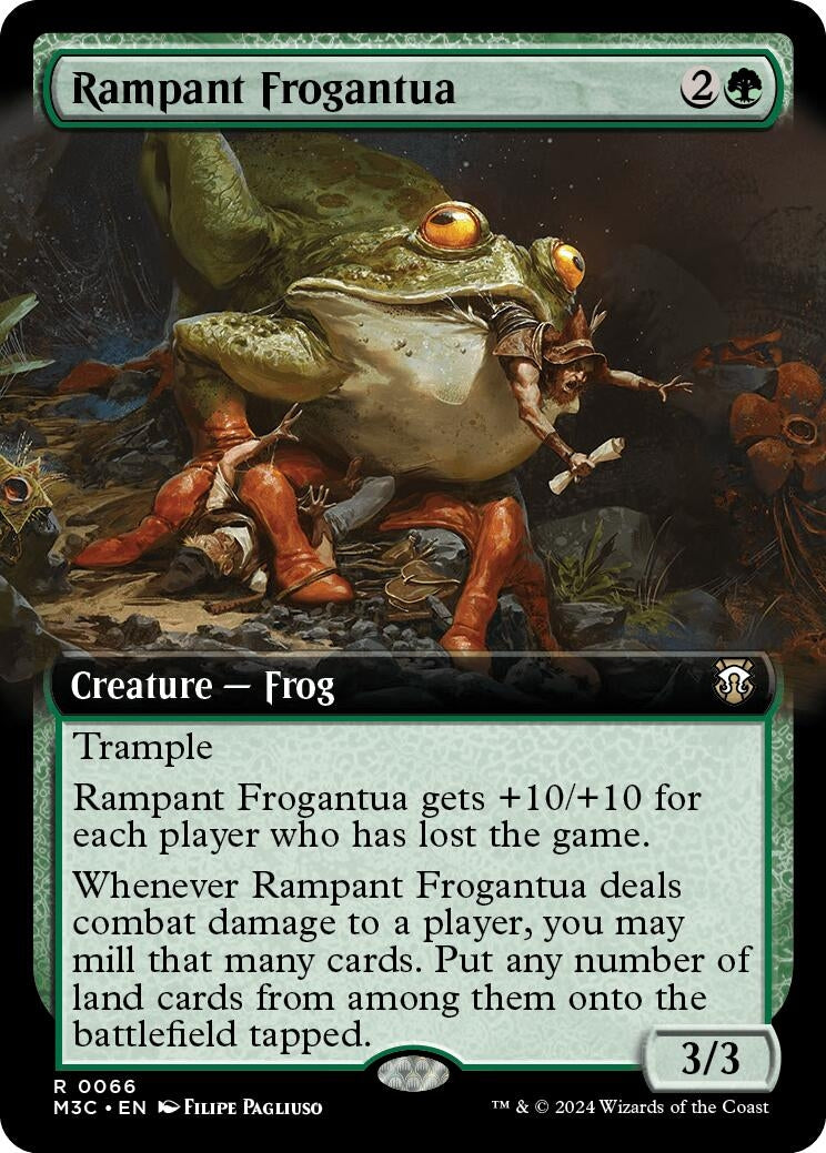 Image for Rampant Frogantua (Extended Art) (66) (Commander: Modern Horizons 3) - Magic: The Gathering