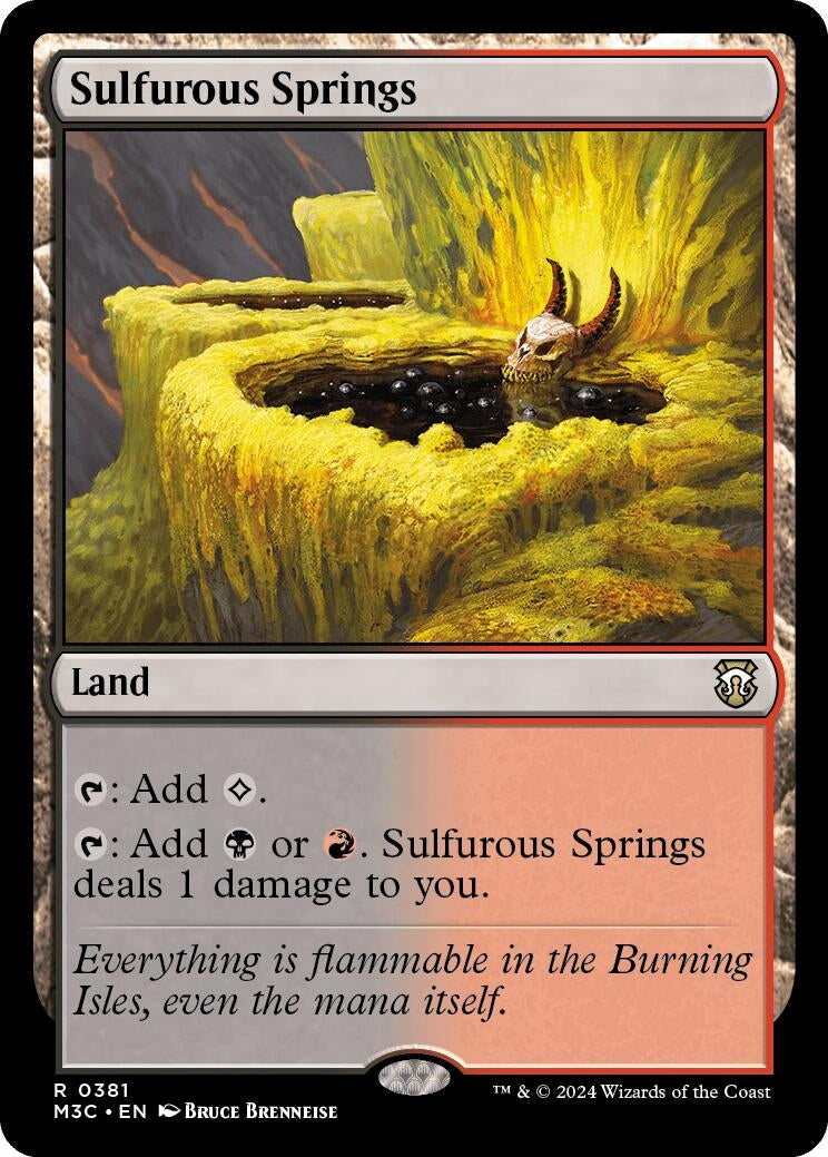 Image for Sulfurous Springs (Ripple Foil) (381) (Commander: Modern Horizons 3) - Magic: The Gathering