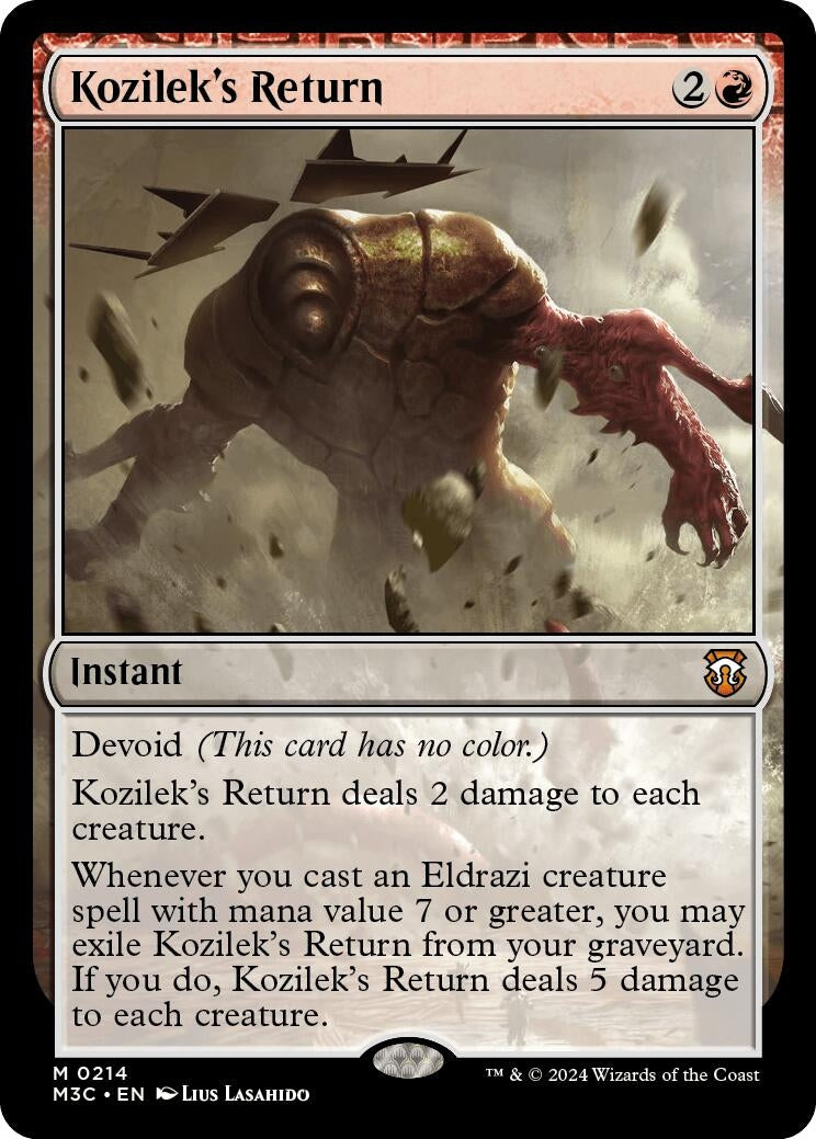 Image for Kozilek's Return (Ripple Foil) (214) (Commander: Modern Horizons 3) - Magic: The Gathering