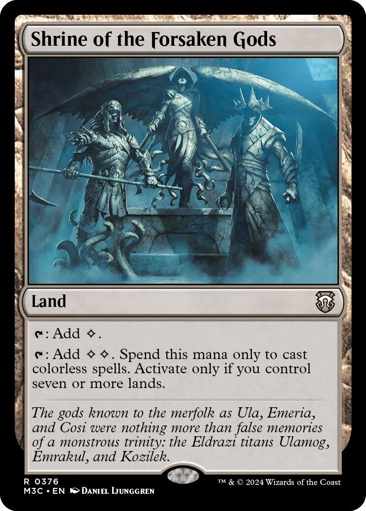 Image for Shrine of the Forsaken Gods (Ripple Foil) (376) (Commander: Modern Horizons 3) - Magic: The Gathering