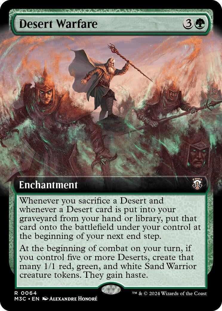 Image for Desert Warfare (Extended Art) (Ripple Foil) (64) (Commander: Modern Horizons 3) - Magic: The Gathering