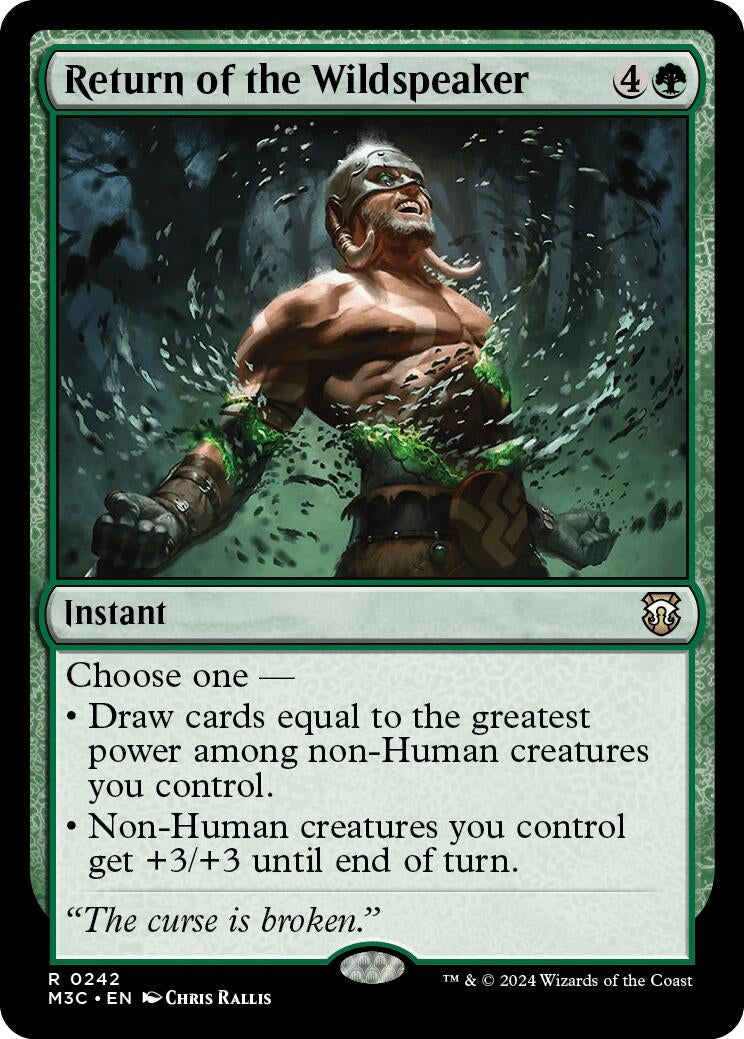 Image for Return of the Wildspeaker (Ripple Foil) (242) (Commander: Modern Horizons 3) - Magic: The Gathering