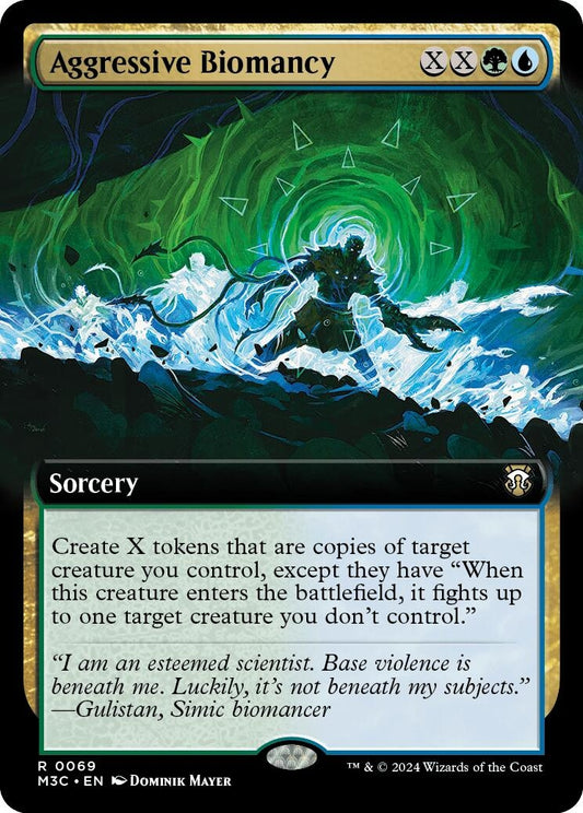 Image for Aggressive Biomancy (Extended Art) (Ripple Foil) (69) (Commander: Modern Horizons 3) - Magic: The Gathering