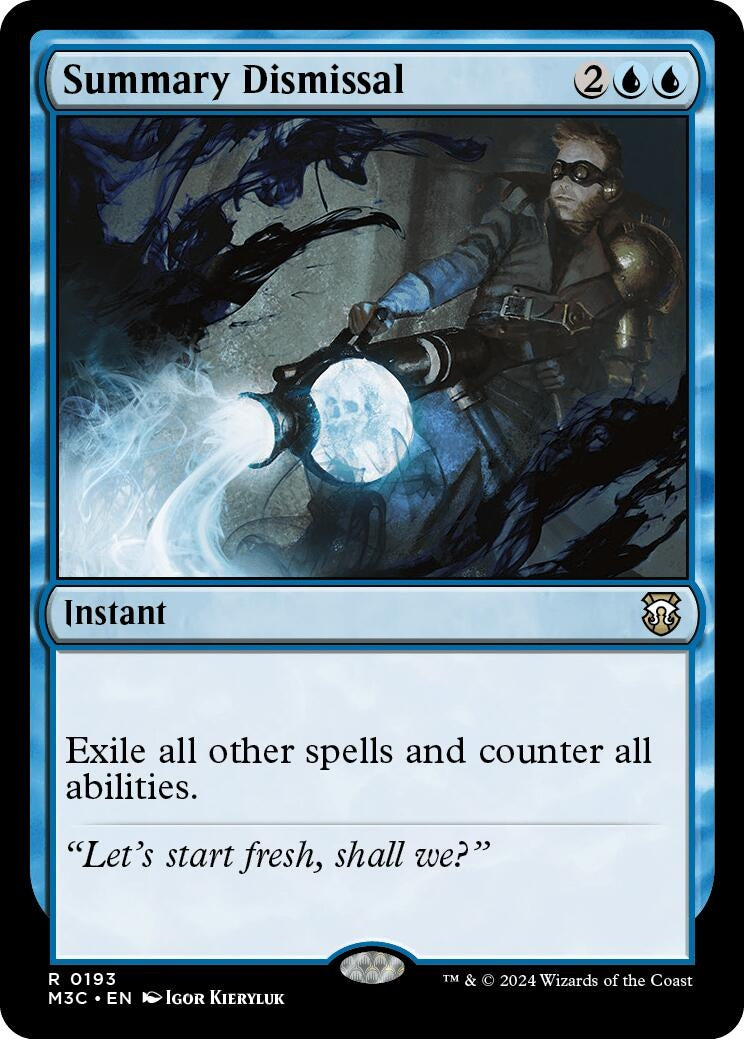 Image for Summary Dismissal (Ripple Foil) (193) (Commander: Modern Horizons 3) - Magic: The Gathering