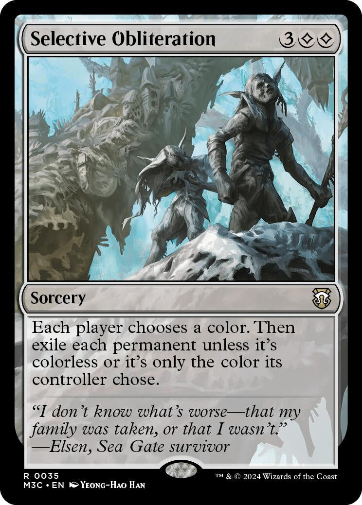 Image for Selective Obliteration (Ripple Foil) (35) (Commander: Modern Horizons 3) - Magic: The Gathering
