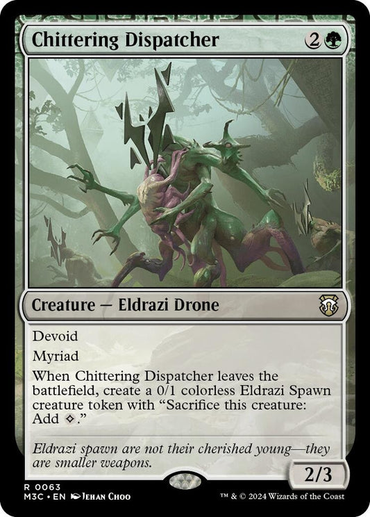 Image for Chittering Dispatcher (Ripple Foil) (63) (Commander: Modern Horizons 3) - Magic: The Gathering