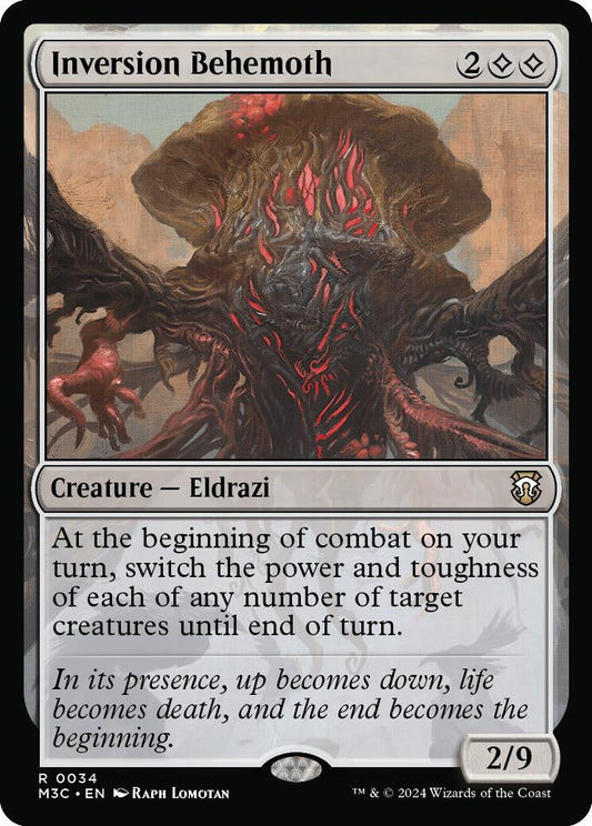 Image for Inversion Behemoth (34) (Commander: Modern Horizons 3) - Magic: The Gathering