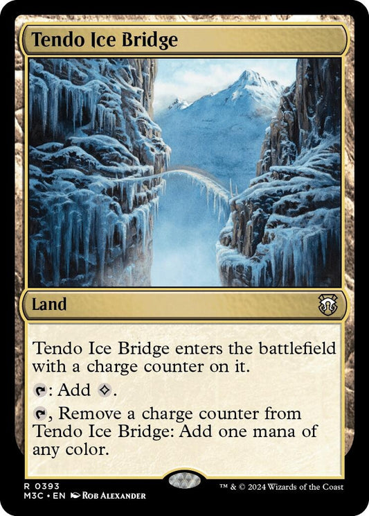 Image for Tendo Ice Bridge (Ripple Foil) (393) (Commander: Modern Horizons 3) - Magic: The Gathering