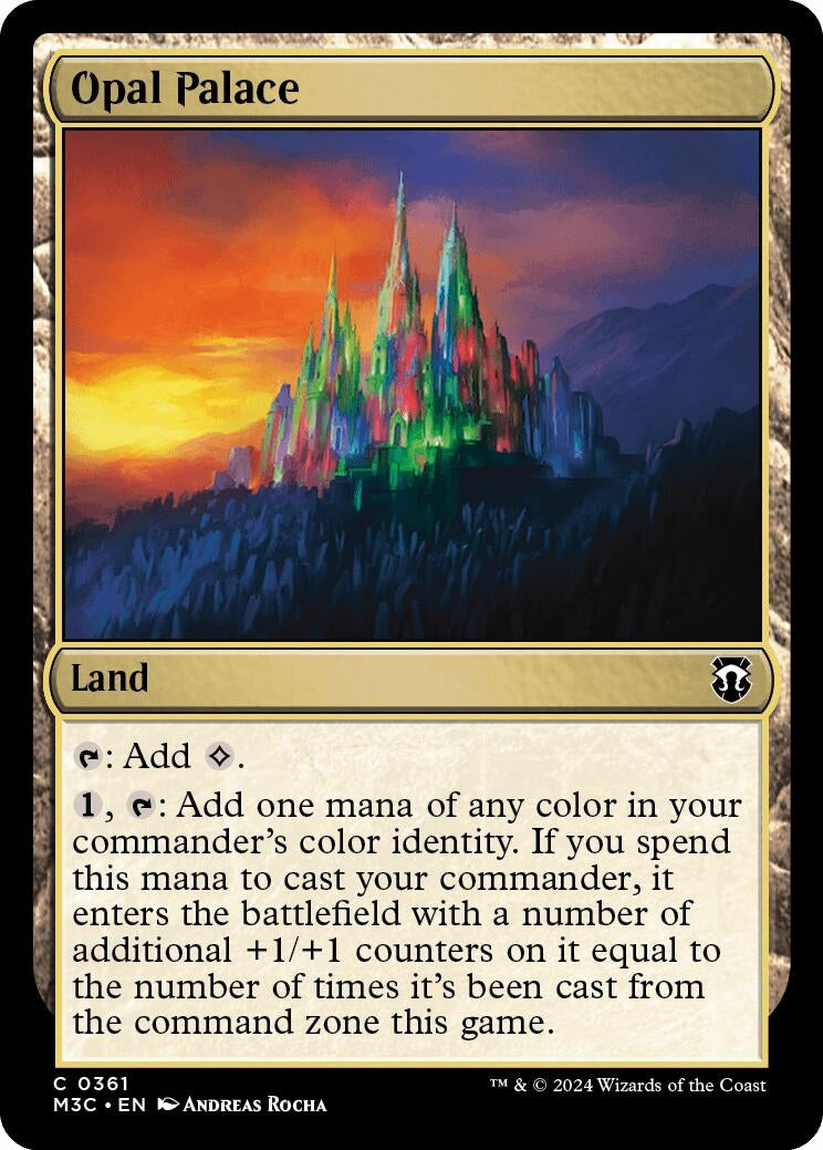 Image for Opal Palace (Ripple Foil) (361) (Commander: Modern Horizons 3) - Magic: The Gathering