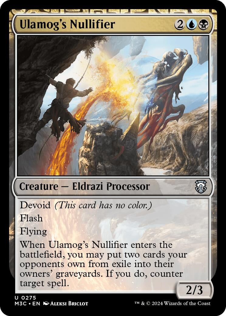 Image for Ulamog's Nullifier (Ripple Foil) (275) (Commander: Modern Horizons 3) - Magic: The Gathering