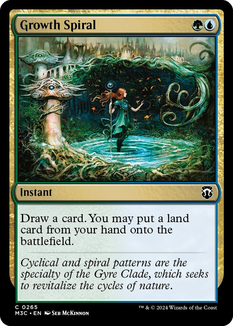 Image for Growth Spiral (Ripple Foil) (265) (Commander: Modern Horizons 3) - Magic: The Gathering