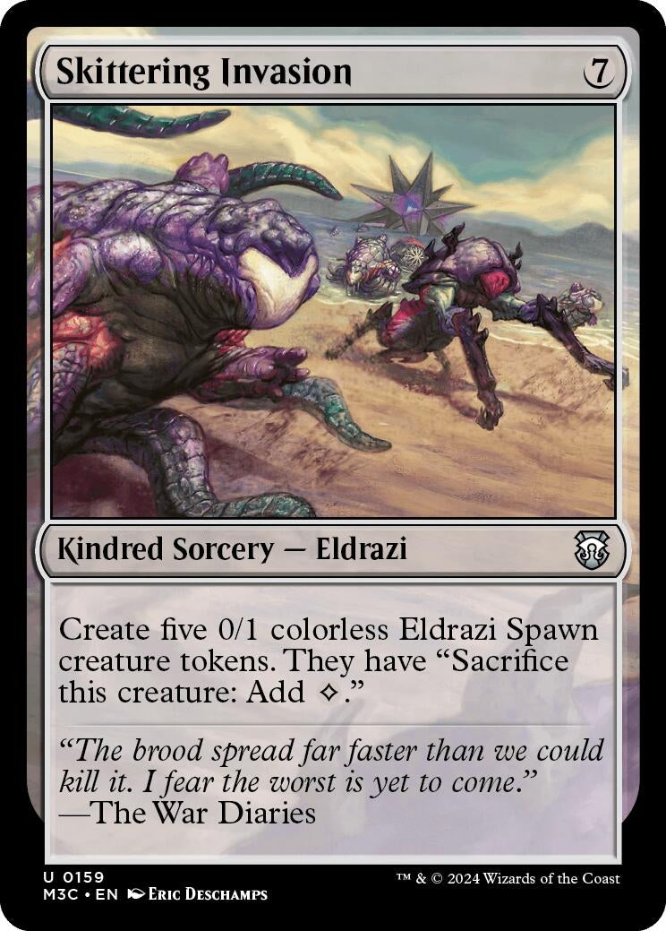 Image for Skittering Invasion (Ripple Foil) (159) (Commander: Modern Horizons 3) - Magic: The Gathering