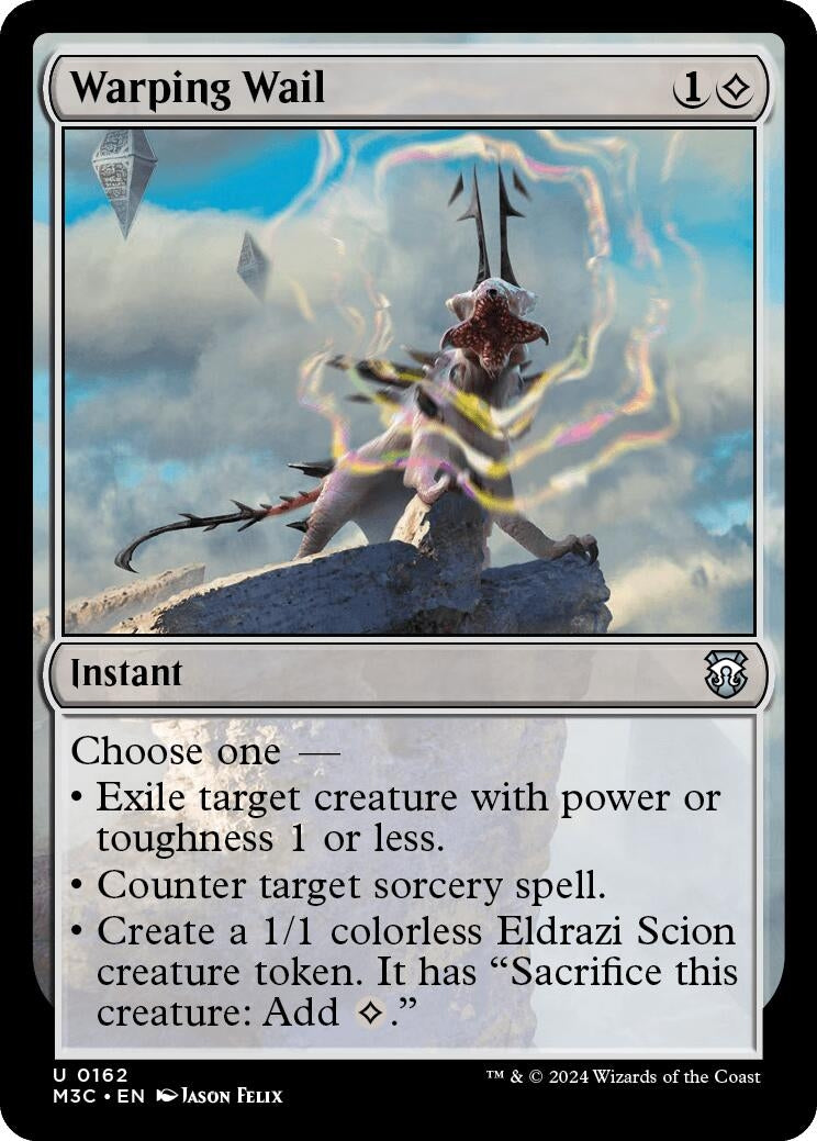 Image for Warping Wail (Ripple Foil) (162) (Commander: Modern Horizons 3) - Magic: The Gathering