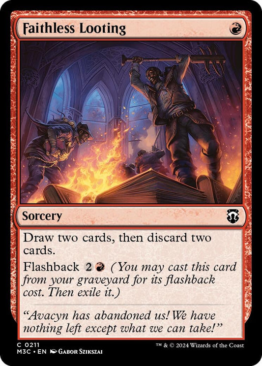 Image for Faithless Looting (211) (Commander: Modern Horizons 3) - Magic: The Gathering