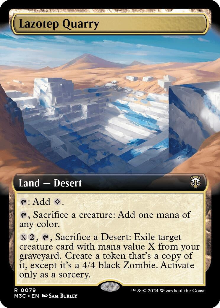 Image for Lazotep Quarry (Extended Art) (Ripple Foil) (79) (Commander: Modern Horizons 3) - Magic: The Gathering