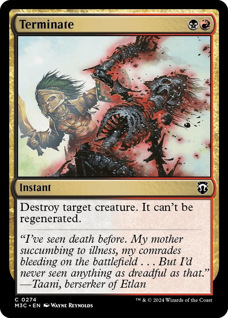 Image for Terminate (274) (Commander: Modern Horizons 3) - Magic: The Gathering