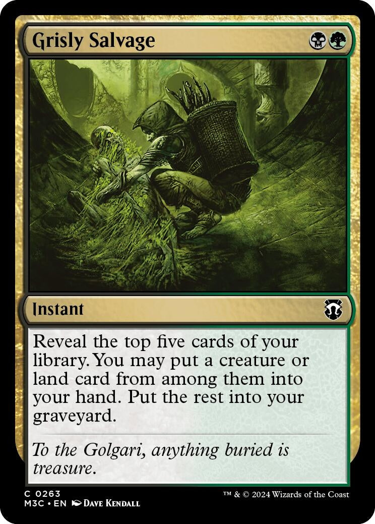 Image for Grisly Salvage (263) (Commander: Modern Horizons 3) - Magic: The Gathering