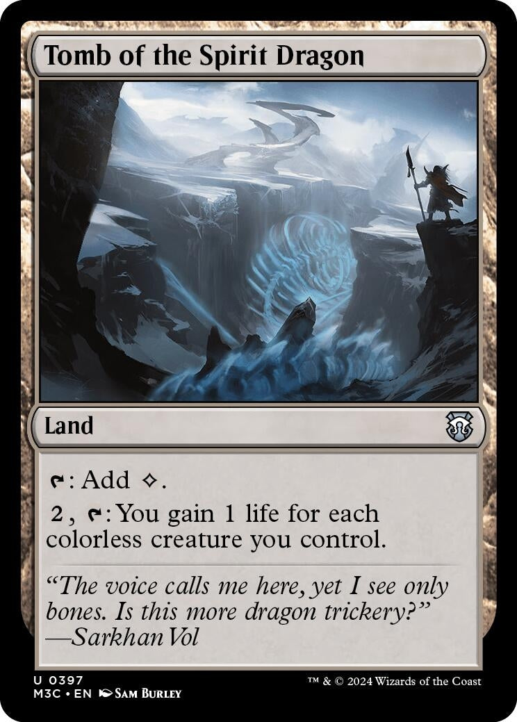 Image for Tomb of the Spirit Dragon (Ripple Foil) (397) (Commander: Modern Horizons 3) - Magic: The Gathering