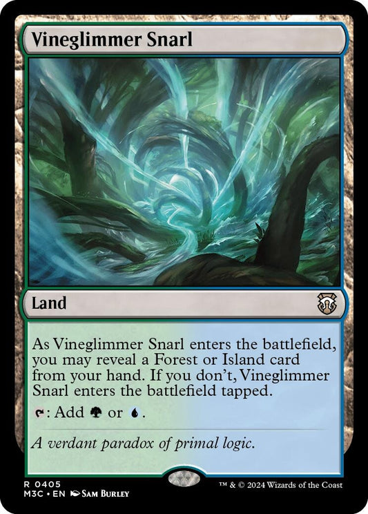 Image for Vineglimmer Snarl (Ripple Foil) (405) (Commander: Modern Horizons 3) - Magic: The Gathering