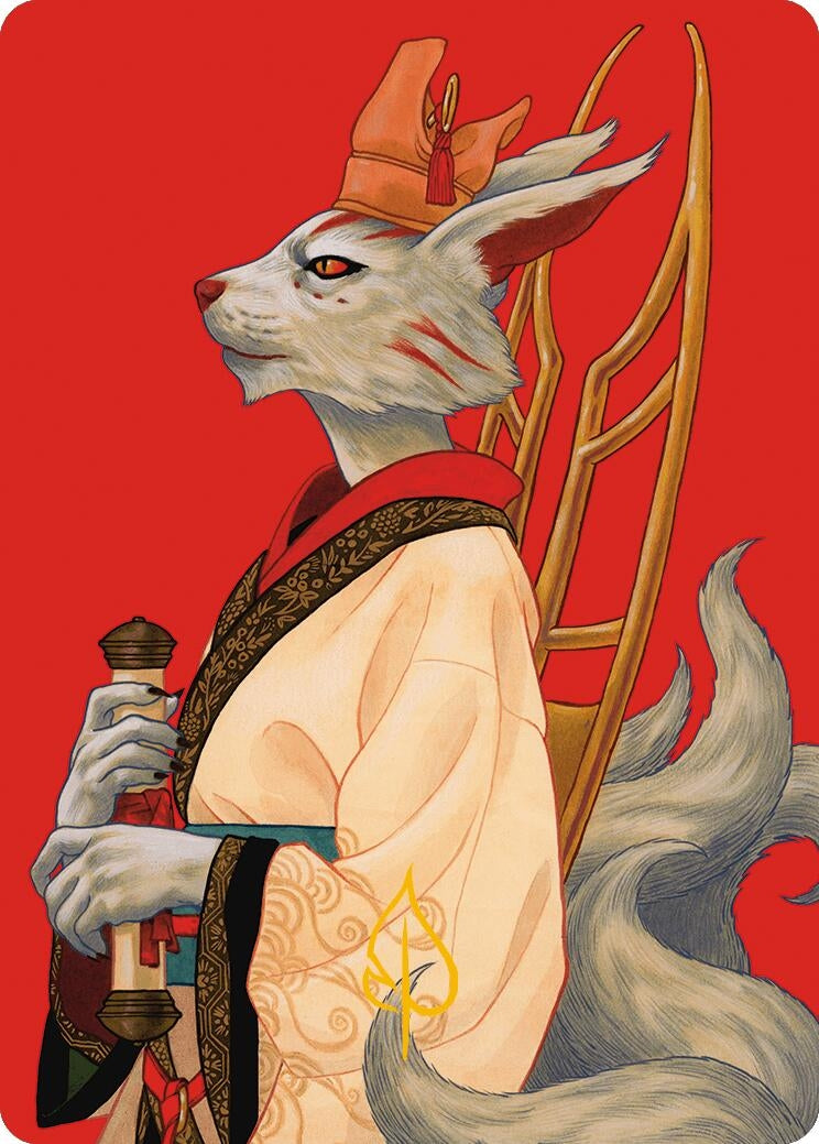 Image for Pearl-Ear, Imperial Advisor Art Card (Gold-Stamped Signature) (45) (Art Series: Modern Horizons 3) - Magic: The Gathering