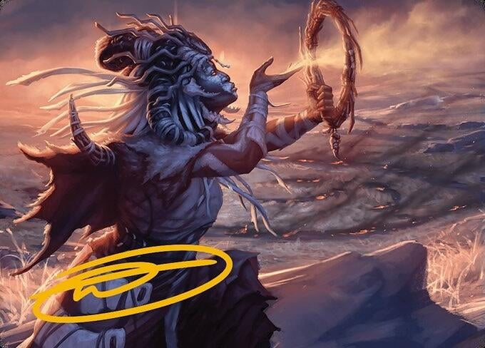 Image for Witch Enchanter Art Card (Gold-Stamped Signature) (16) (Art Series: Modern Horizons 3) - Magic: The Gathering