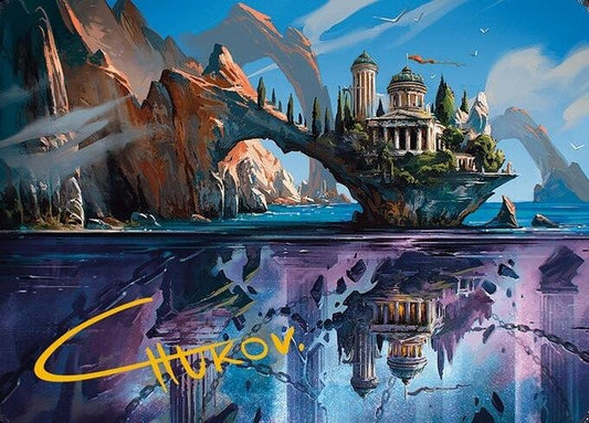 Image for Copy Land Art Card (Gold-Stamped Signature) (29) (Art Series: Modern Horizons 3) - Magic: The Gathering