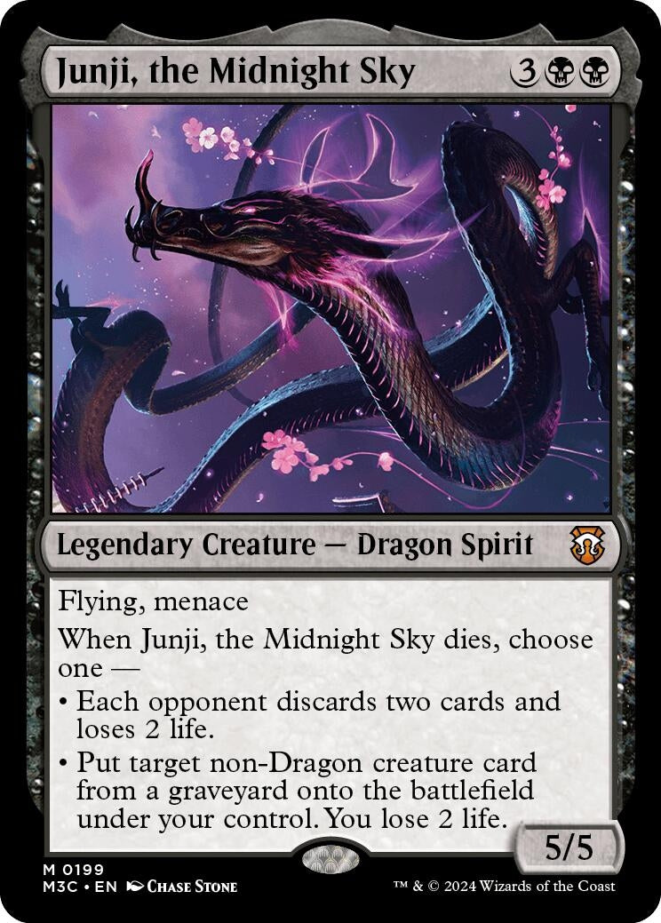 Image for Junji, the Midnight Sky (Ripple Foil) (199) (Commander: Modern Horizons 3) - Magic: The Gathering