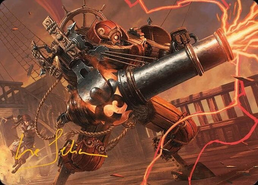 Image for Blaster Hulk Art Card (Gold-Stamped Signature) (31) (Art Series: Modern Horizons 3) - Magic: The Gathering