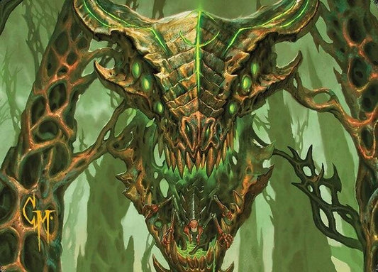 Image for Colossal Dreadmask Art Card (Gold-Stamped Signature) (8) (Art Series: Modern Horizons 3) - Magic: The Gathering