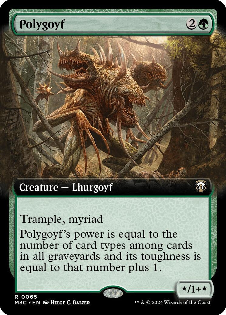 Image for Polygoyf (Extended Art) (65) (Commander: Modern Horizons 3) - Magic: The Gathering