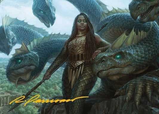 Image for Hydra Trainer Art Card (Gold-Stamped Signature) (10) (Art Series: Modern Horizons 3) - Magic: The Gathering