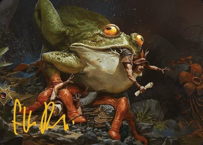 Image for Rampant Frogantua Art Card (Gold-Stamped Signature) (32) (Art Series: Modern Horizons 3) - Magic: The Gathering