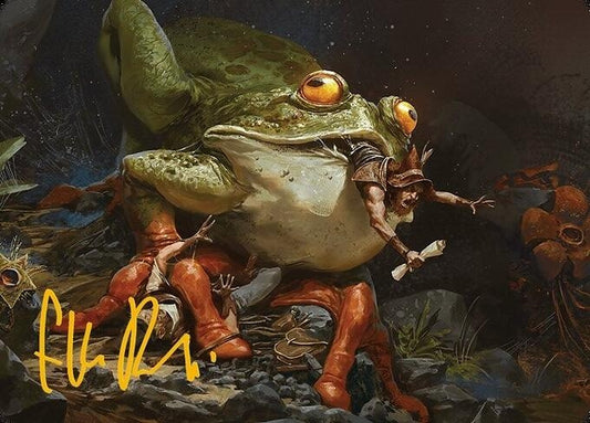Image for Rampant Frogantua Art Card (Gold-Stamped Signature) (32) (Art Series: Modern Horizons 3) - Magic: The Gathering