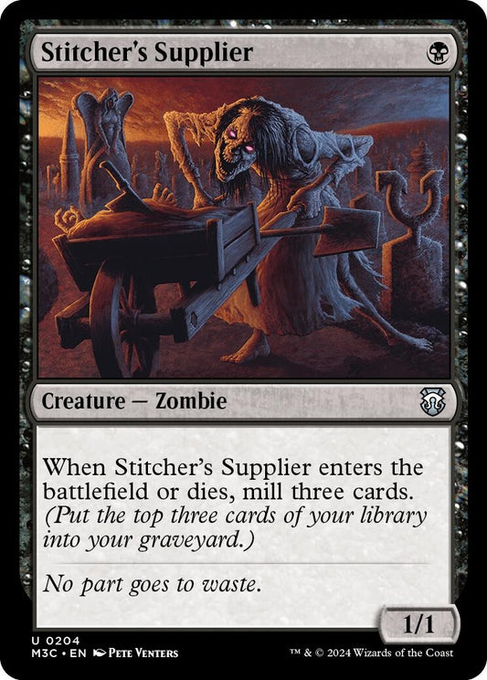 Image for Stitcher's Supplier (Ripple Foil) (204) (Commander: Modern Horizons 3) - Magic: The Gathering