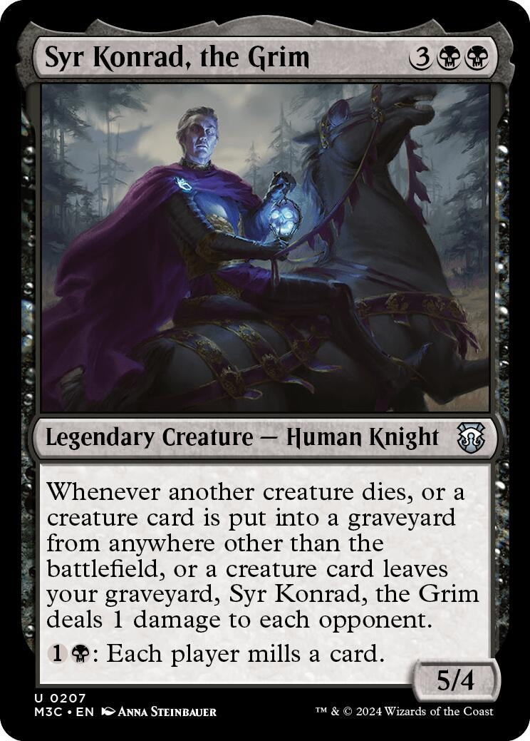 Image for Syr Konrad, the Grim (Ripple Foil) (207) (Commander: Modern Horizons 3) - Magic: The Gathering