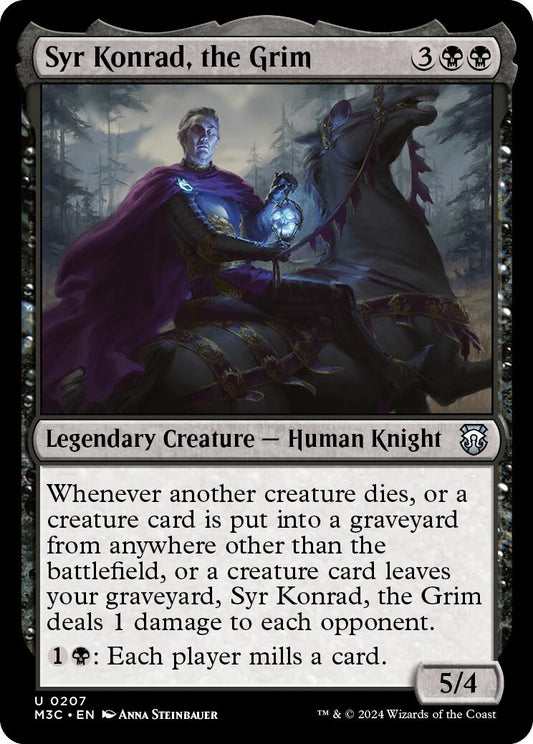 Image for Syr Konrad, the Grim (Ripple Foil) (207) (Commander: Modern Horizons 3) - Magic: The Gathering