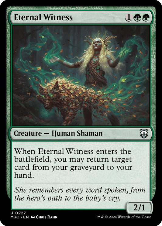 Image for Eternal Witness (Ripple Foil) (227) (Commander: Modern Horizons 3) - Magic: The Gathering