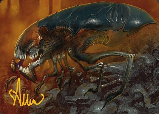 Image for Cranial Ram Art Card (Gold-Stamped Signature) (13) (Art Series: Modern Horizons 3) - Magic: The Gathering