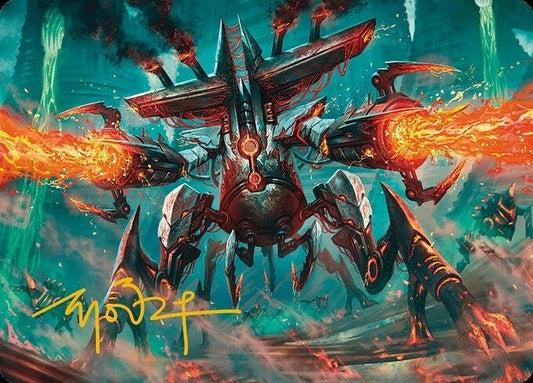 Image for Exterminator Magmarch Art Card (Gold-Stamped Signature) (33) (Art Series: Modern Horizons 3) - Magic: The Gathering