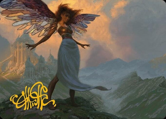 Image for Glasswing Grace Art Card (Gold-Stamped Signature) (19) (Art Series: Modern Horizons 3) - Magic: The Gathering