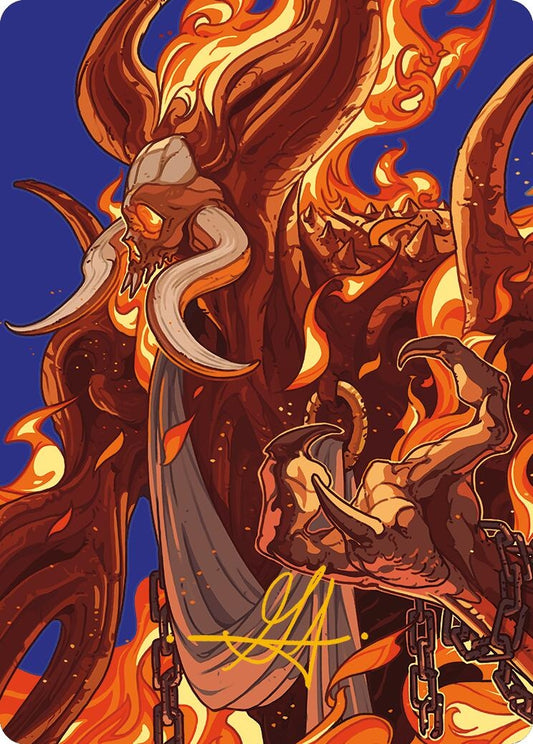 Image for Phlage, Titan of Fire's Fury Art Card (Gold-Stamped Signature) (50) (Art Series: Modern Horizons 3) - Magic: The Gathering